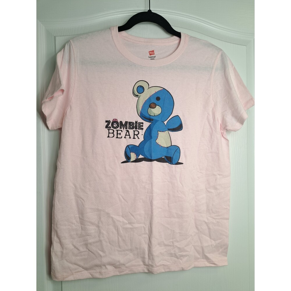 Pink Women's Zombie Bear T Shirt